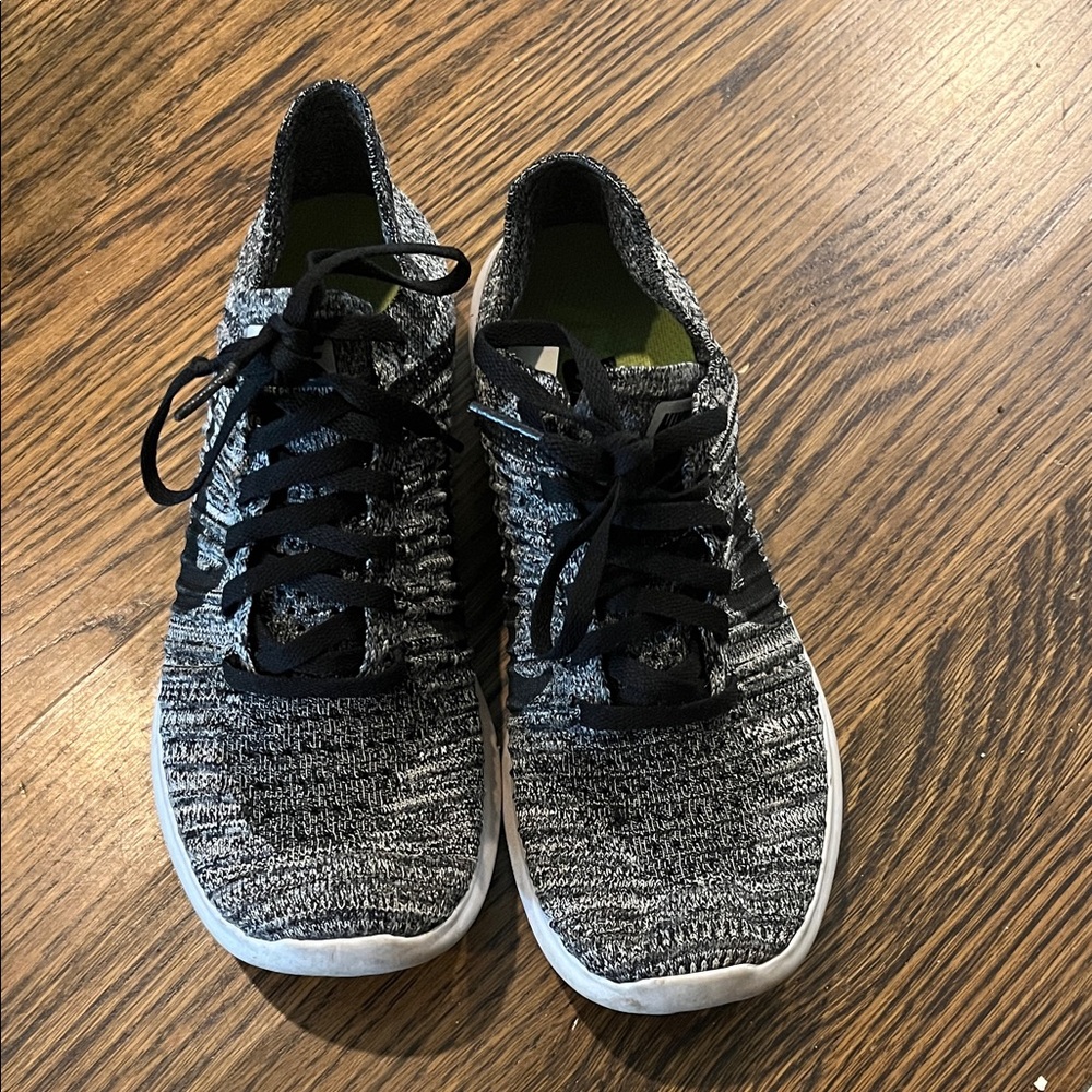 Nike Free Women’s Black and White Knit Sneakers